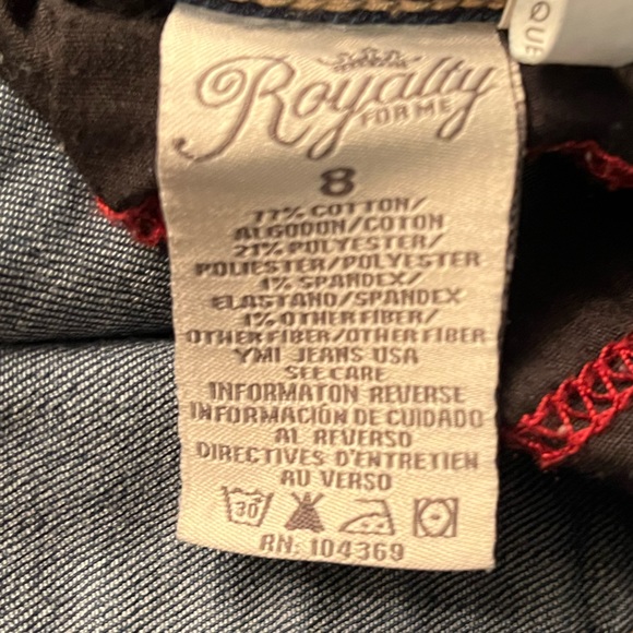 ROYALTY FOR ME Women’s Distressed Denim Jeans. Sz 8. - Picture 6 of 6